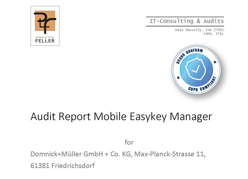 Mobile Easykey GDPR Audit